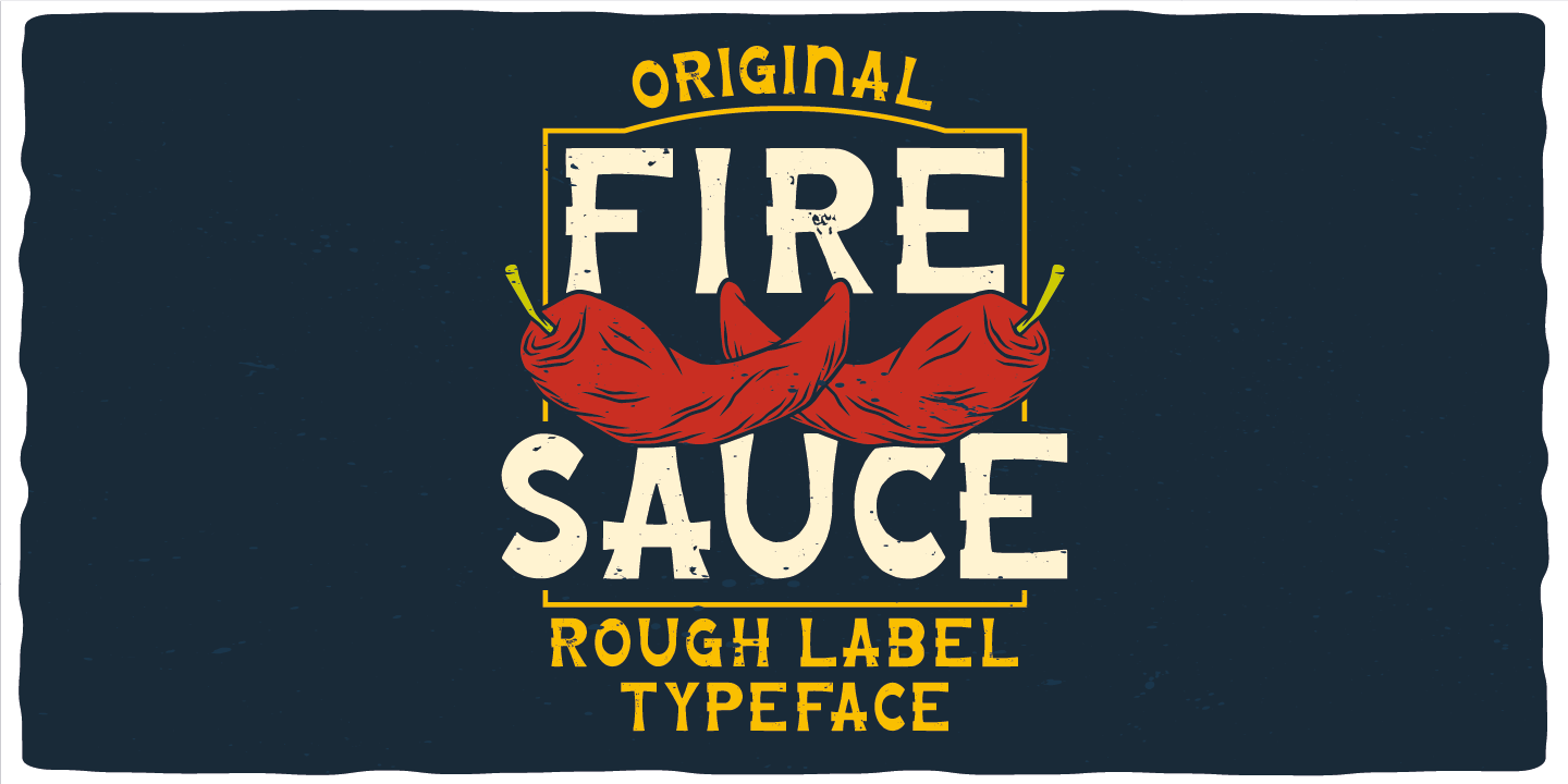 Beispiel einer Fire Sauce-Schriftart #6